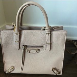 RARE Balenciaga A4 Mini Papier Nude Crossbody